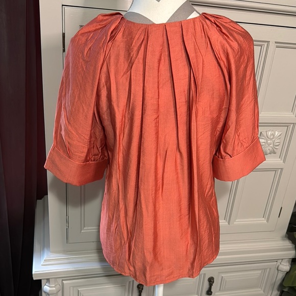 Orange SHEIN Clasi Solid Raglan Sleeve Blouse Size Medium - Picture 10 of 14